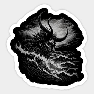 CURSED WAVES Sticker